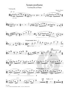 Sonate posthume von Maurice Ravel für Violoncello und Klavier im Alle Noten Shop kaufen