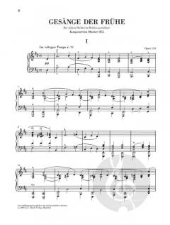 Gesänge der Frühe op. 133 von Robert Schumann 