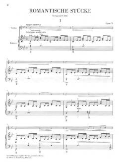 Romantische Stücke op. 75 von Antonín Dvorák für Klavier und Violine im Alle Noten Shop kaufen