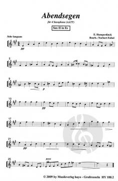 Abendsegen aus der Oper 'Hänsel und Gretel' von Engelbert Humperdinck 