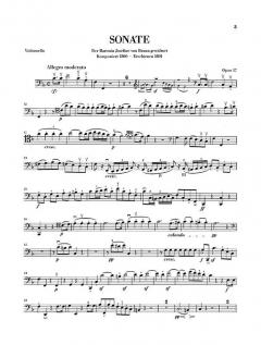 Sonate F-Dur op. 17 von Ludwig van Beethoven für Klavier und Horn oder Violoncello