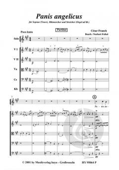 Panis Angelicus für Sopran(Tenor)-Solo, Männerchor und Orchester (Cesar Franck) 