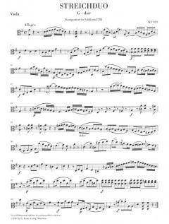 Streichduos von Wolfgang Amadeus Mozart im Alle Noten Shop kaufen