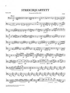 Streichquartett d-moll D 810 von Franz Schubert im Alle Noten Shop kaufen (Stimmensatz)