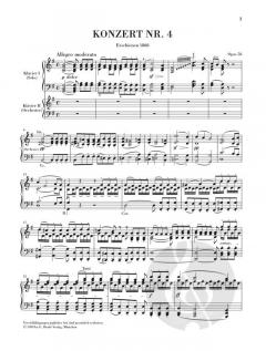 Klavierkonzert Nr. 4 G-Dur op. 58 von Ludwig van Beethoven im Alle Noten Shop kaufen