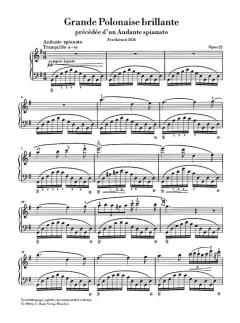 Andante spinato und Grande Polonaise brillante op. 22 von Frédéric Chopin 