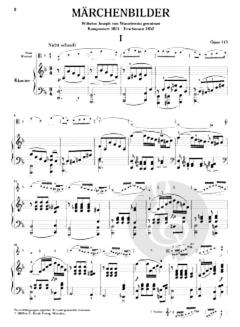 Märchenbilder op. 113 von Robert Schumann 