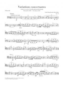 Variationen op. 17 und andere Stücke von Felix Mendelssohn Bartholdy für Klavier und Violoncello im Alle Noten Shop kaufen