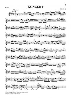 Konzert E-Dur BWV 1042 von Johann Sebastian Bach für Violine und Orchester im Alle Noten Shop kaufen