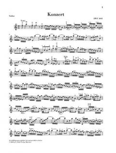 Konzert in a-Moll BWV 1041 von Johann Sebastian Bach für Violine und Orchester im Alle Noten Shop kaufen - HN671