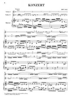 Konzert in d-Moll BWV 1043 von Johann Sebastian Bach für 2 Violinen und Orchester im Alle Noten Shop kaufen - HN672