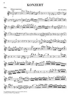 Konzert für Flöte und Orchester G-Dur KV 313 von Wolfgang Amadeus Mozart im Alle Noten Shop kaufen