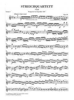 Streichquartett f-moll op. post. 80 von Felix Mendelssohn Bartholdy im Alle Noten Shop kaufen (Stimmensatz)