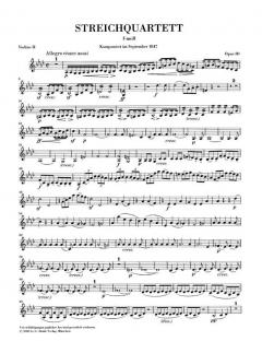 Streichquartett f-moll op. post. 80 von Felix Mendelssohn Bartholdy im Alle Noten Shop kaufen (Stimmensatz)