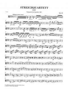 Streichquartett f-moll op. post. 80 von Felix Mendelssohn Bartholdy im Alle Noten Shop kaufen (Stimmensatz)