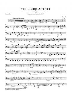 Streichquartett f-moll op. post. 80 von Felix Mendelssohn Bartholdy im Alle Noten Shop kaufen (Stimmensatz)