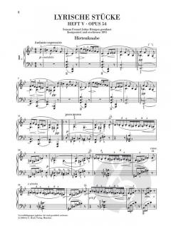 Lyrische Stücke op. 54 Vol. 5 von Edvard Grieg 