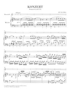 Hornkonzert Nr. 1 D-Dur KV 412/514 von Wolfgang Amadeus Mozart für Horn und Orchester