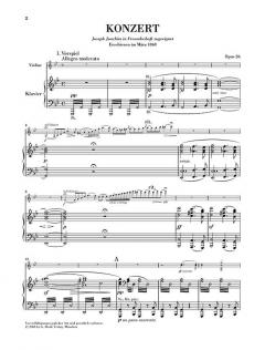 Violinkonzert g-moll op. 26 von Max Bruch im Alle Noten Shop kaufen - HN708