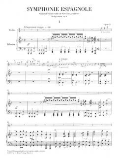 Symphonie espagnole d-Moll op. 21 von Edouard Lalo für Violine und Orchester im Alle Noten Shop kaufen