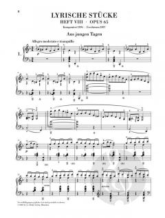 Lyrische Stücke op. 65 Heft 8 von Edvard Grieg 