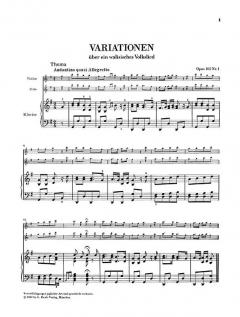 Variierte Themen op. 105, 107 von Ludwig van Beethoven für Klavier allein oder mit Begleitung von Flöte oder Violine im Alle Noten Shop kaufen