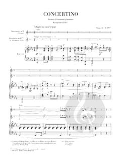 Concertino op. 26 von Carl Maria von Weber für Klarinette und Orchester im Alle Noten Shop kaufen