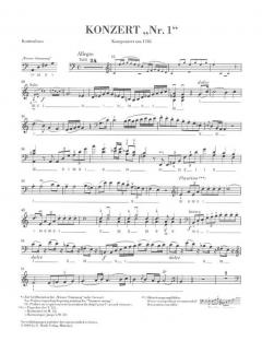 Konzert Nr. 1 für Kontrabass und Orchester von Franz Anton Hoffmeister im Alle Noten Shop kaufen
