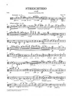 Streichtrios op. 77b und 141b von Max Reger im Alle Noten Shop kaufen (Stimmensatz)