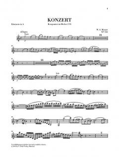 Klarinettenkonzert A-Dur KV 622 von Wolfgang Amadeus Mozart 