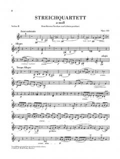 Streichquartett a-moll op. 132 von Ludwig van Beethoven im Alle Noten Shop kaufen (Stimmensatz)