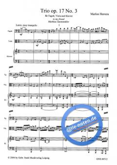 Trio para piano, Fagott y viola (Marlon Herrera) 