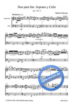 Duo para Sax. Soprano y Cello (Marlon Herrera) 