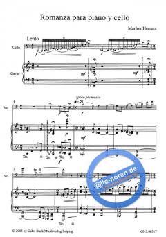 Romanza para Piano y Cello von Marlon Herrera im Alle Noten Shop kaufen