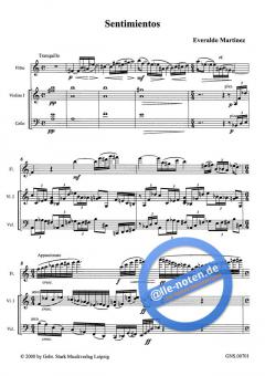 Sentimientos' für Flöte, Violine, Cello 