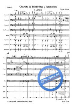 Cuarteto de Trombones y Percussion von Jorge Santos 