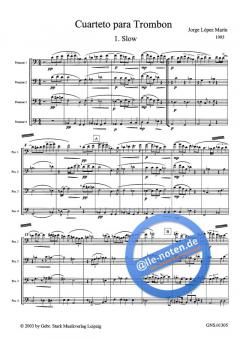 Quarteto para trombon von Jorge López Marin 