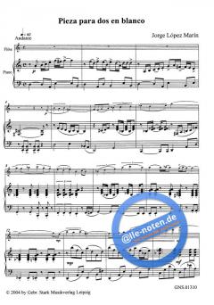 Pieza para dos en blanco von Jorge López Marin 