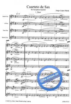 Cuarteto de Sax von Jorge López Marin 