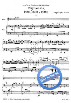 Muy Sonada, para flauta y piano von Jorge López Marin 