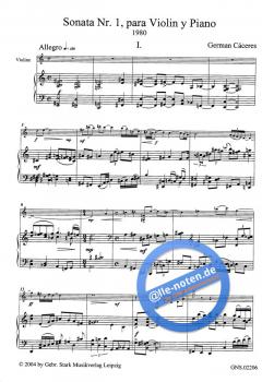 Sonata No. 1 von German Cáceres 
