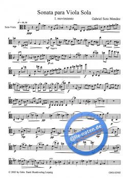 Sonata para Viola Sola op. 5 Nr. 2 von Gabriel Soto Mendez im Alle Noten Shop kaufen