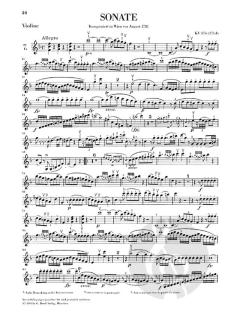 Sonaten für Klavier und Violine Band 2 von Wolfgang Amadeus Mozart im Alle Noten Shop kaufen