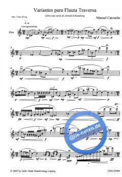 Variantes para Flauta Traversa von Manuel Carcache 