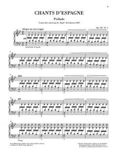 Chants d'Espagne op. 232 von Isaac Albeniz 