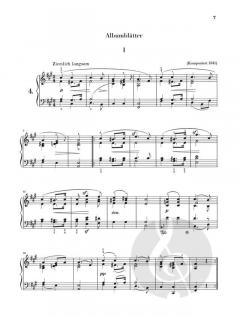 Bunte Blätter op. 99 von Robert Schumann 