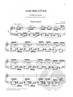 Albumblätter op. 124 von Robert Schumann 