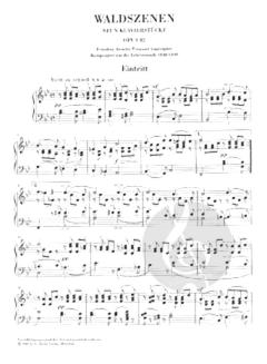 Waldszenen op. 82 von Robert Schumann 