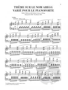 Abegg-Variationen op. 1 von Robert Schumann 