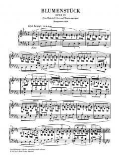 Blumenstück Des-Dur op. 19 von Robert Schumann 